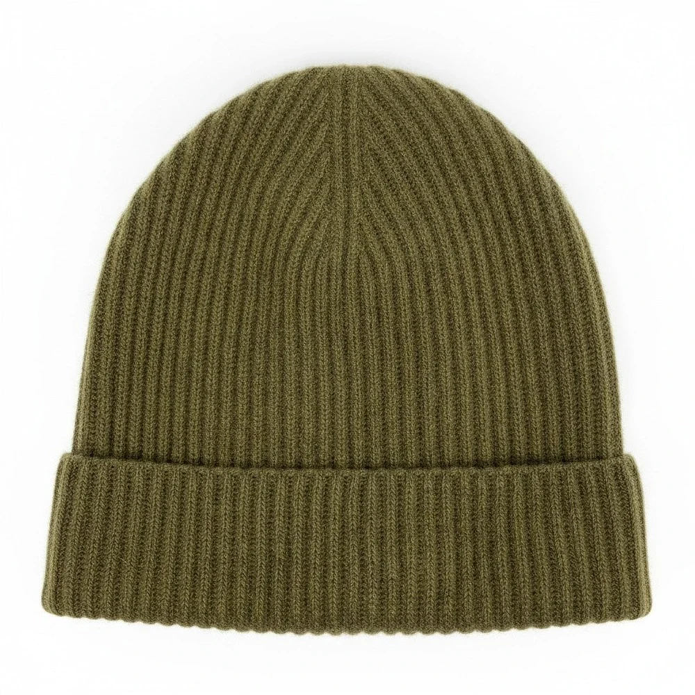 NAADAM Green Cashmere Knit Beanie | One Size Regular